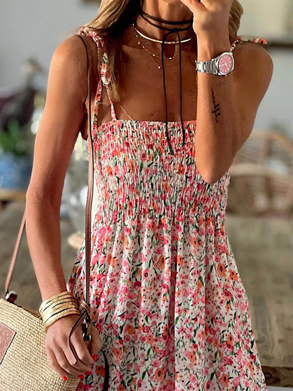 Bohemian Printed Slip Dress - Fashionpara