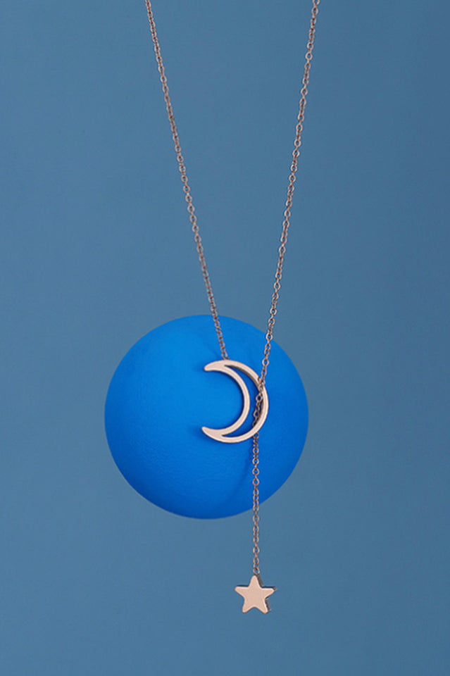 Star & Moon Pendant Necklace