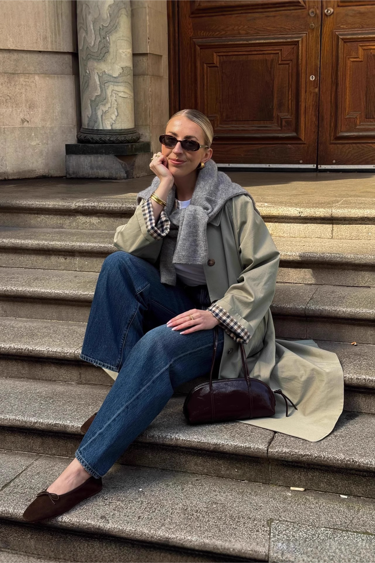 Petite Mid Length Minimalist Relaxed Stylish Overcoat - Fashionpara