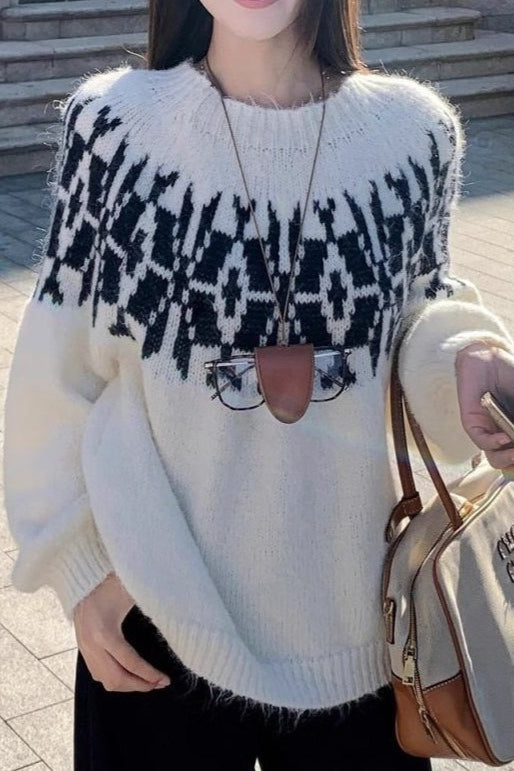 Oversized Lantern Sleeve Sweater