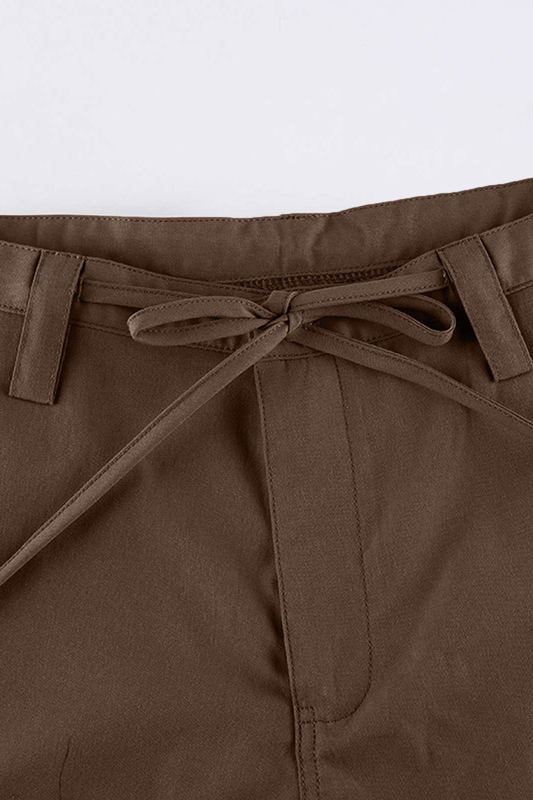 Vintage High-Waisted Drawstring Cargo Pant
