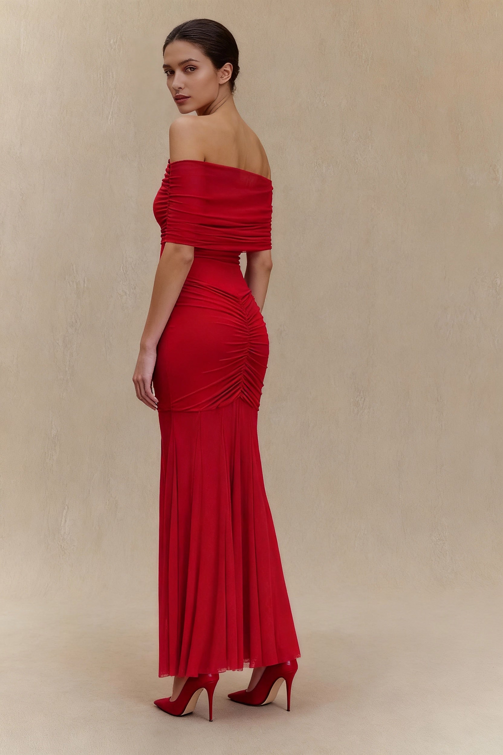 Mesh Panel Strapless Elegant Bodycon Party Dress