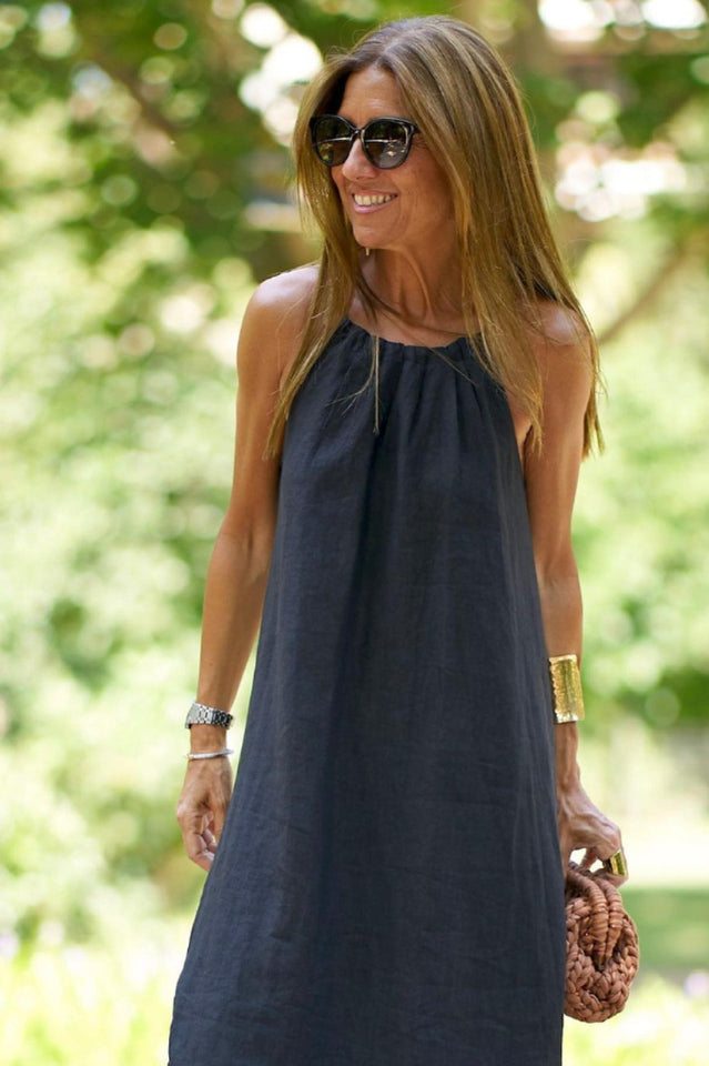 Basic Casual Outdoor Halter Dress