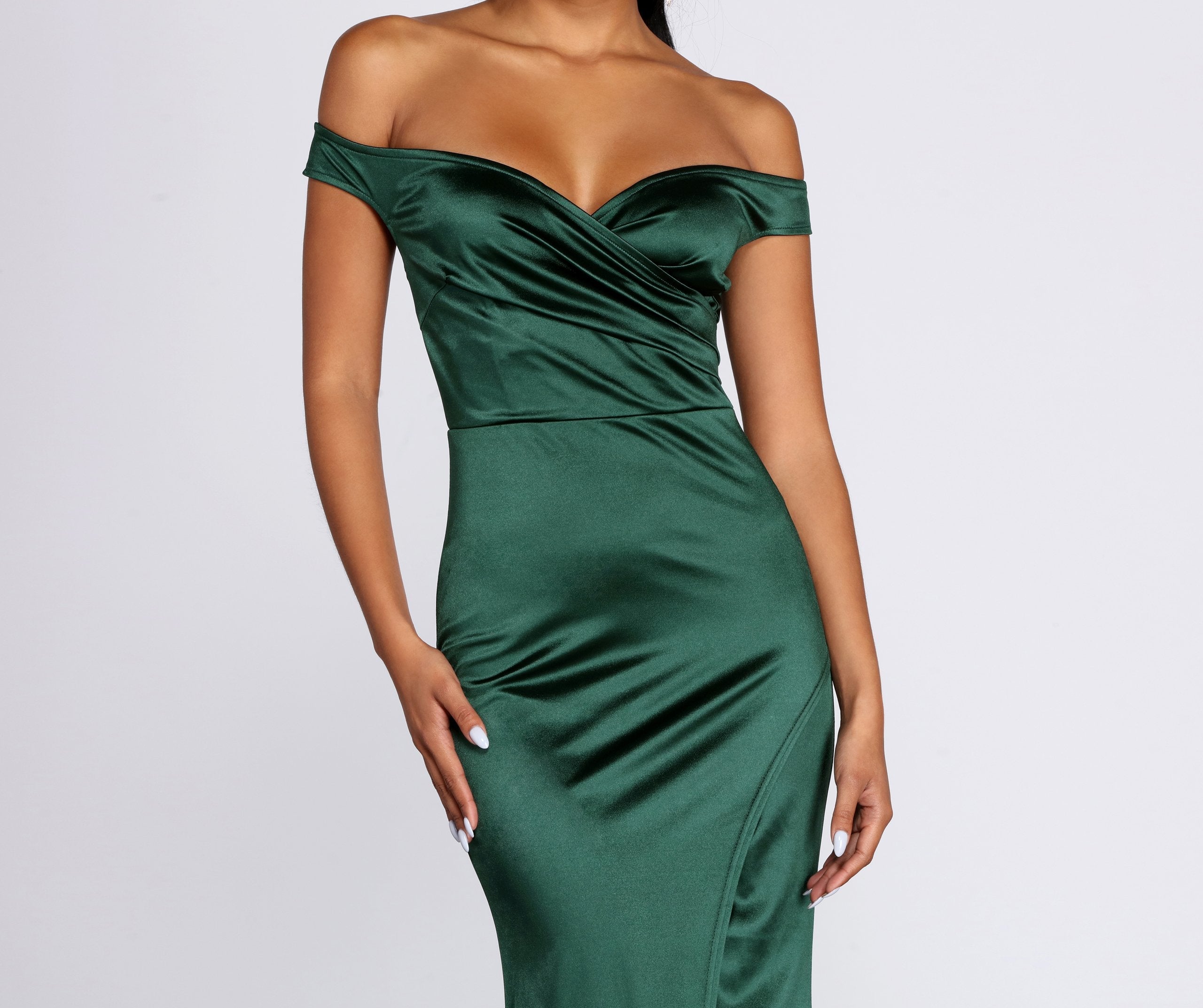 Brit Formal Off The Shoulder Dress - Fashionpara