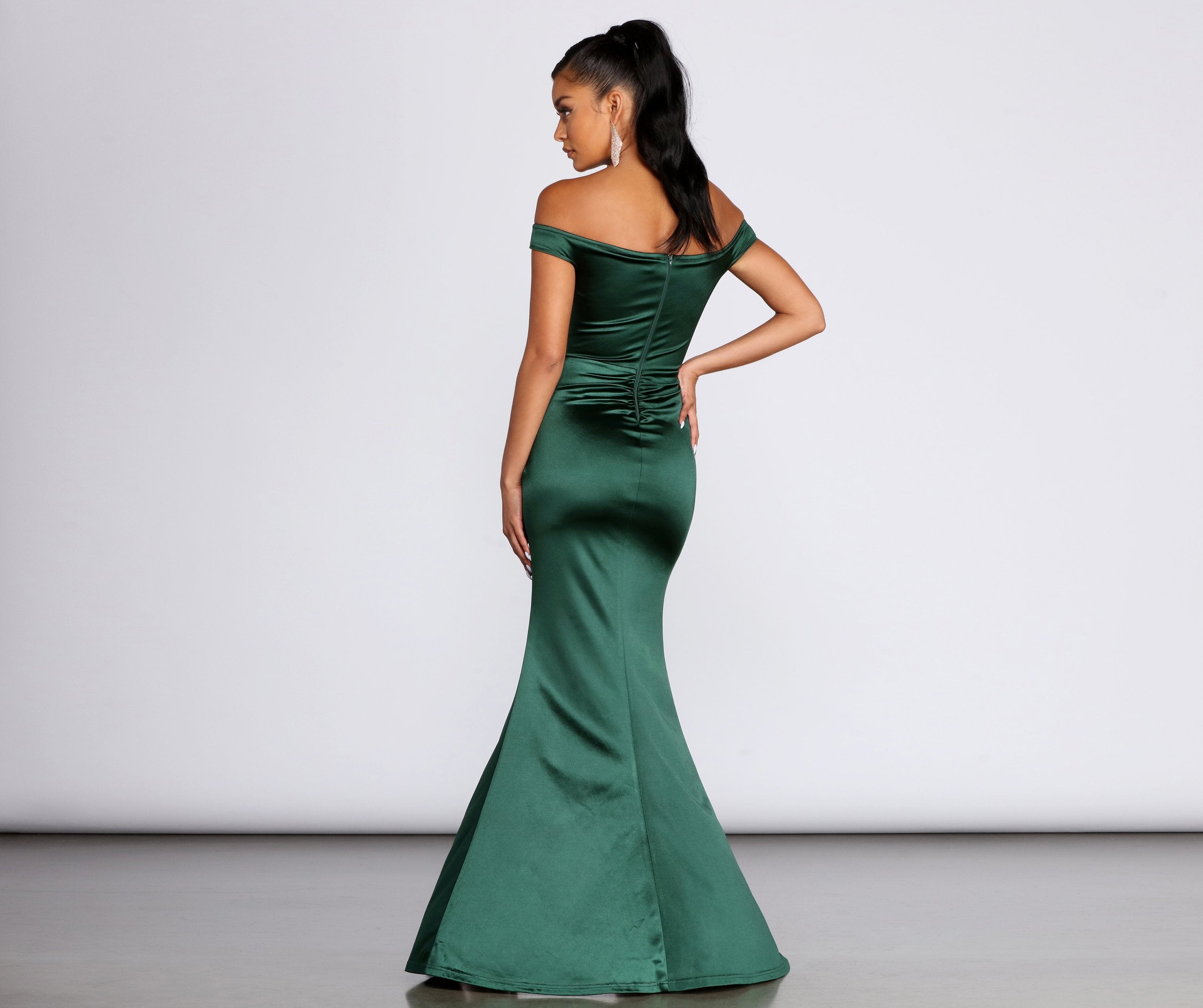 Brit Formal Off The Shoulder Dress - Fashionpara