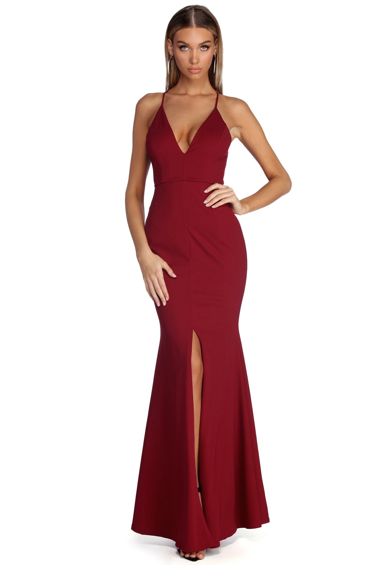 Clarisse Well Refined Lace Back Dress - Fashionpara