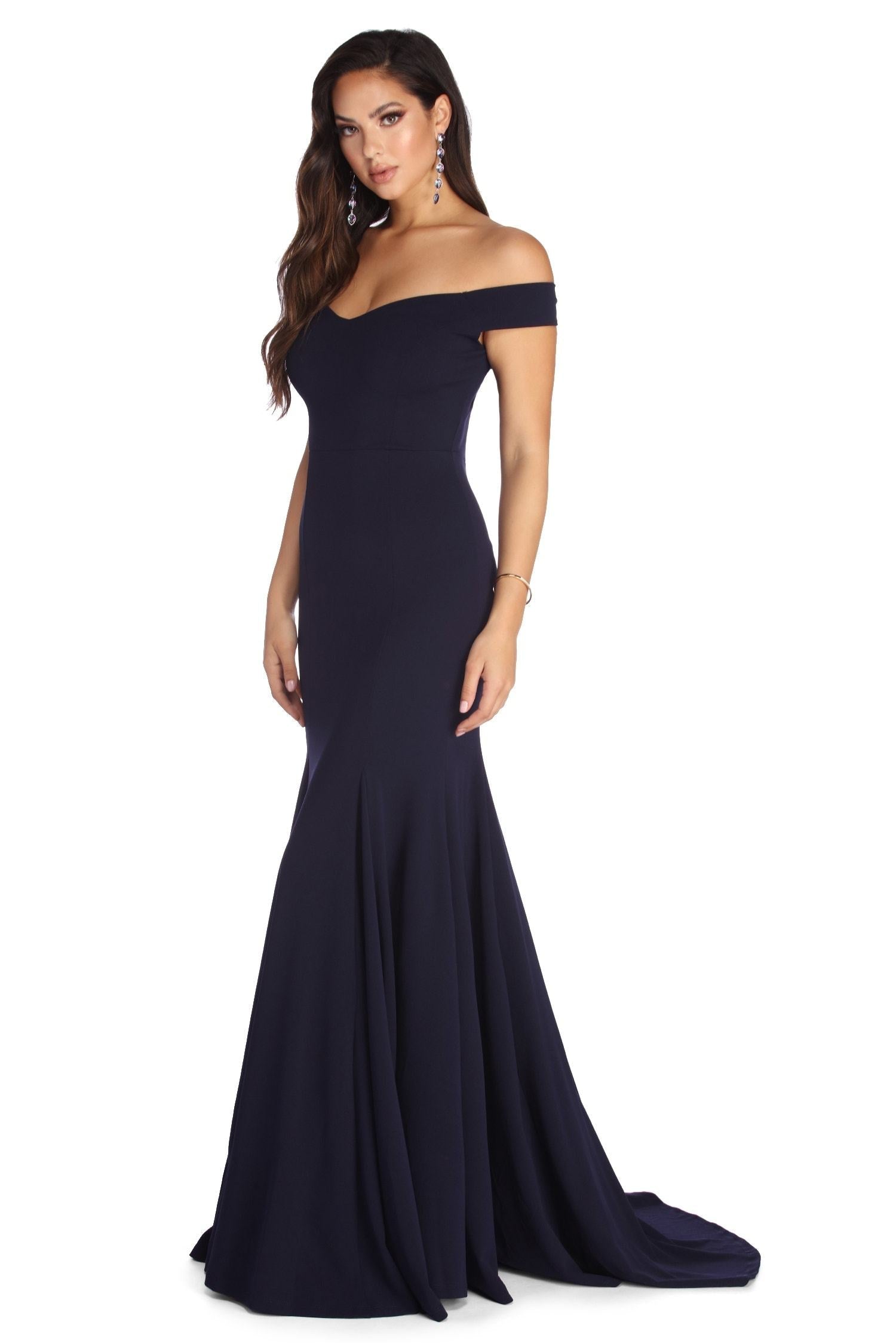 Briar Formal Off The Shoulder Dress - Fashionpara
