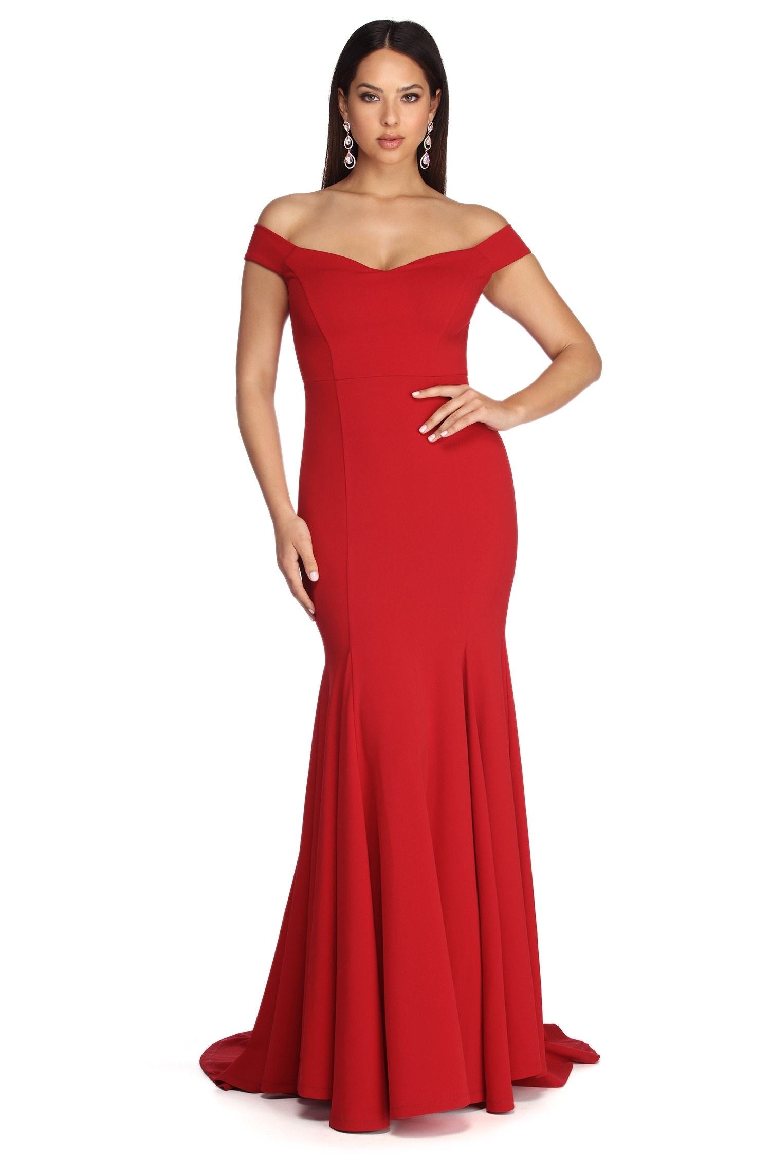 Briar Formal Off The Shoulder Dress - Fashionpara