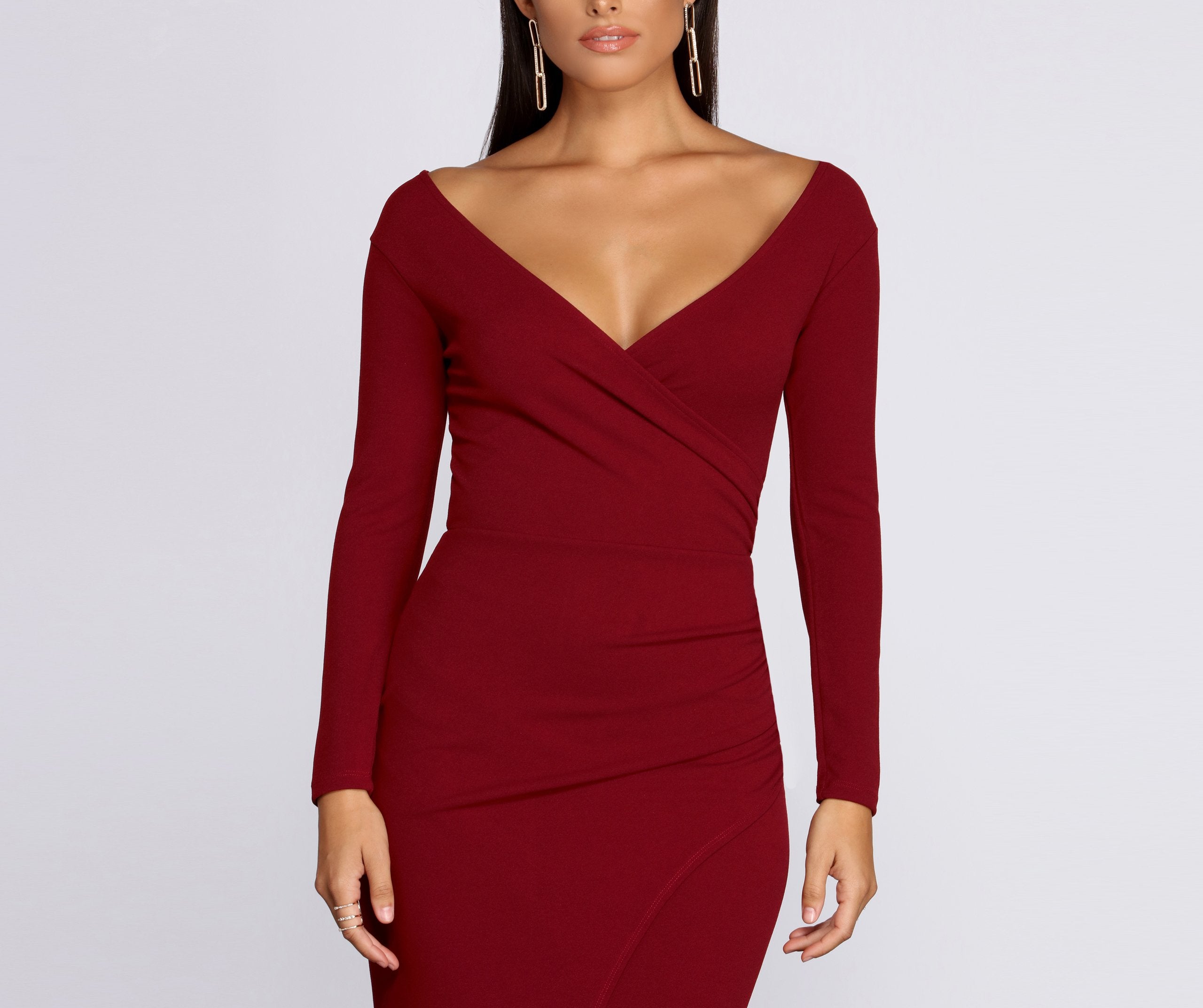 Eva Off The Shoulder Mermaid Dress - Fashionpara