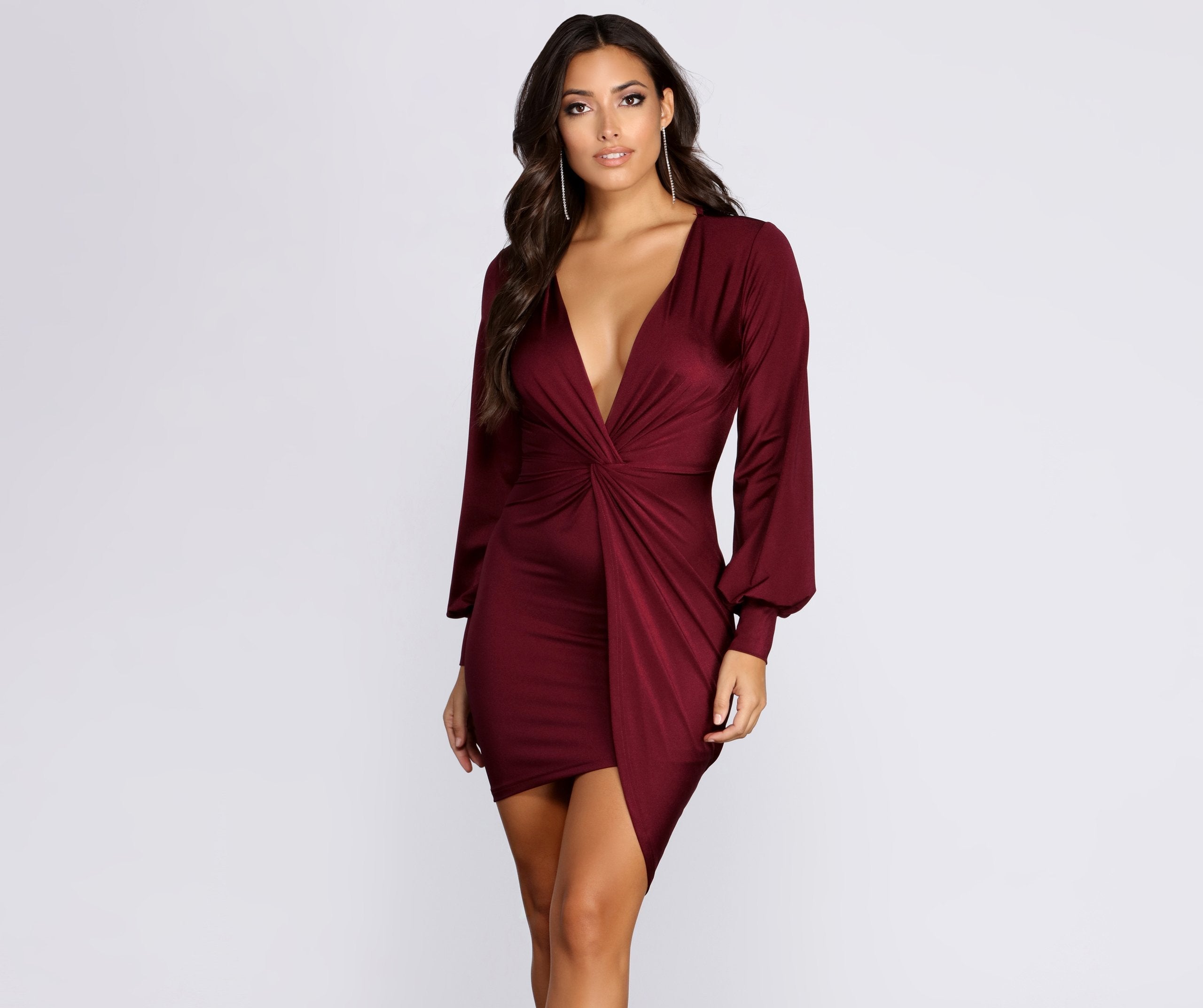 Natural Attraction Mini Knot Dress - Fashionpara