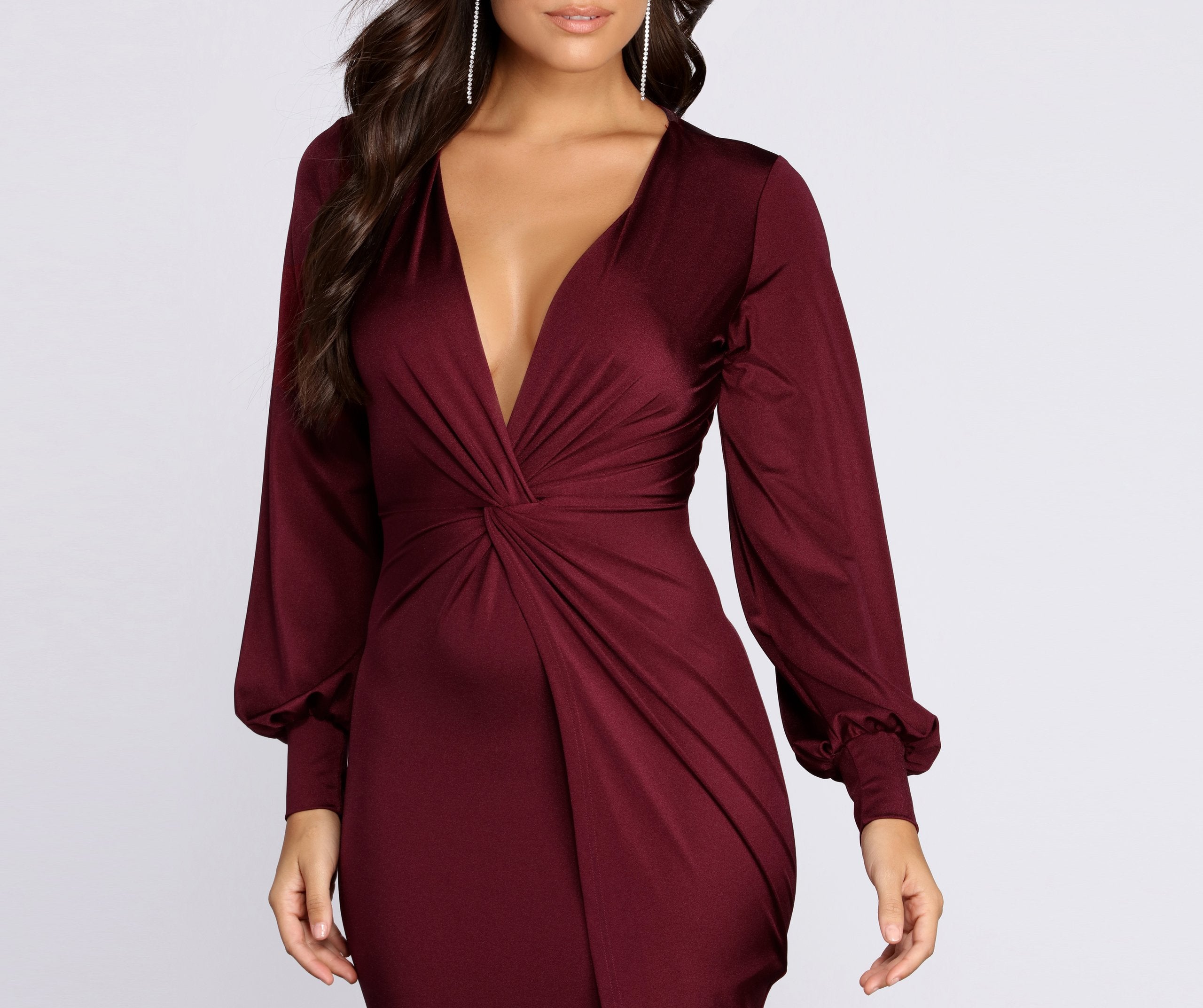 Natural Attraction Mini Knot Dress - Fashionpara