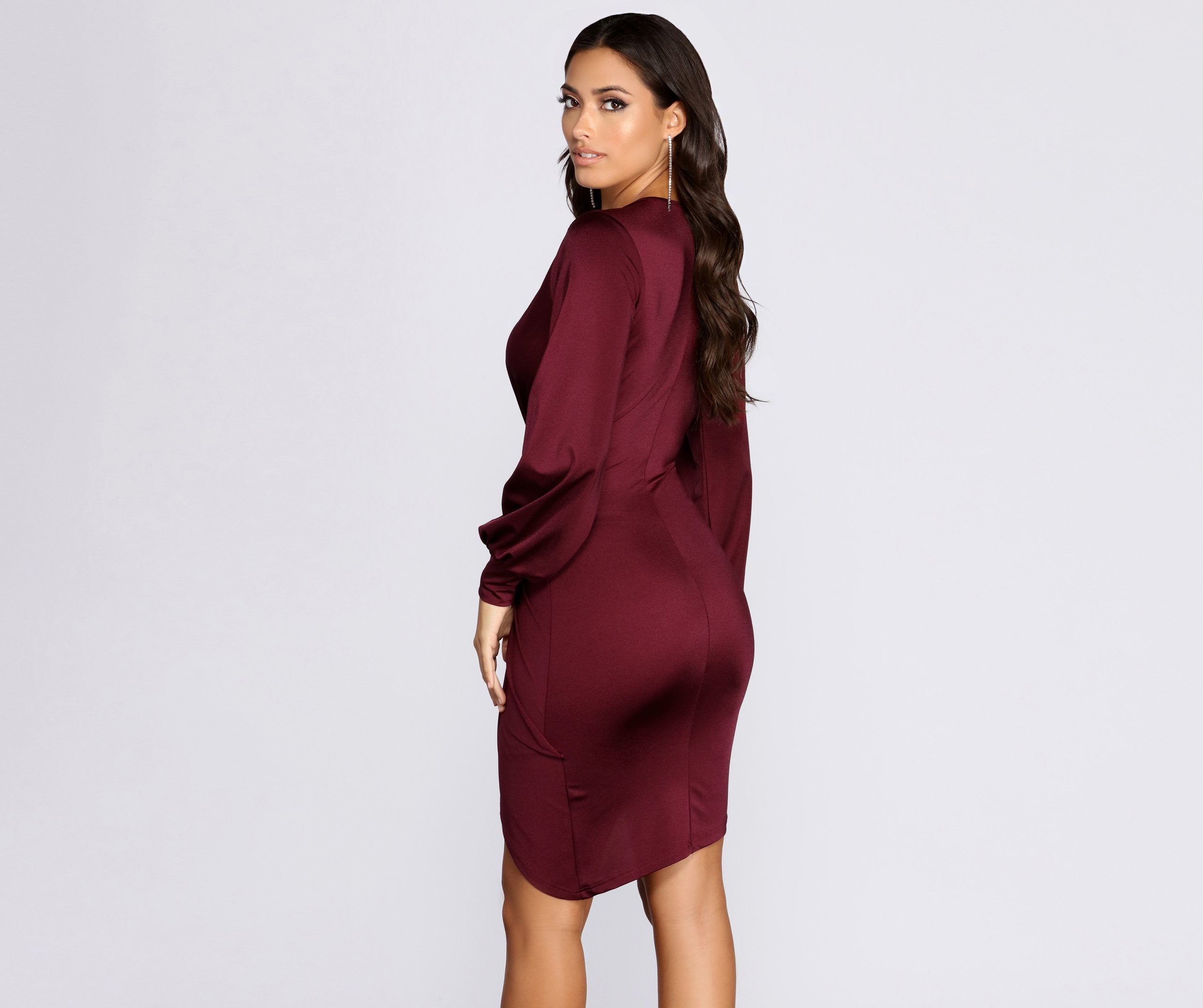 Natural Attraction Mini Knot Dress - Fashionpara