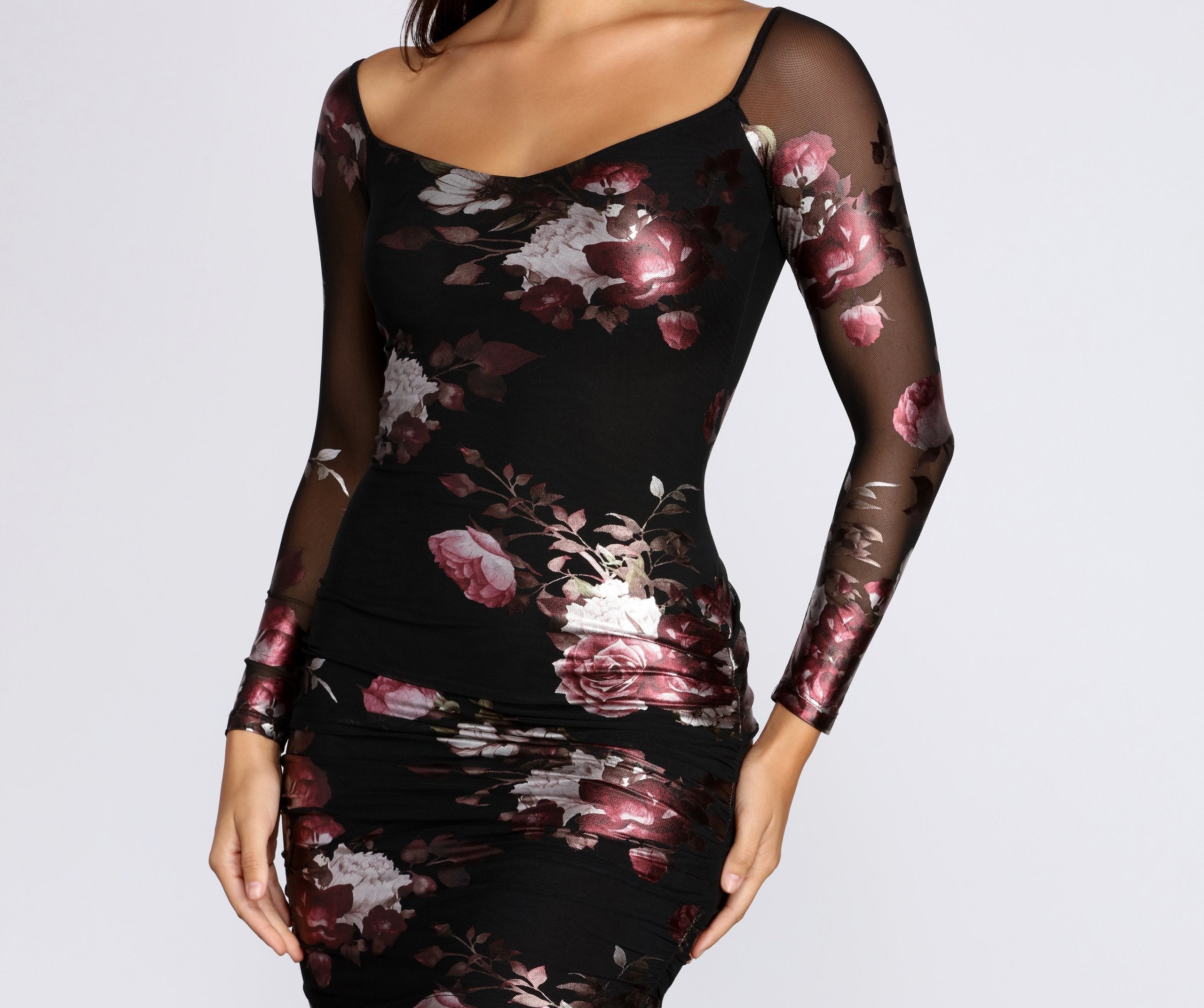 Feelin' Fresh Floral Mini Dress - Fashionpara