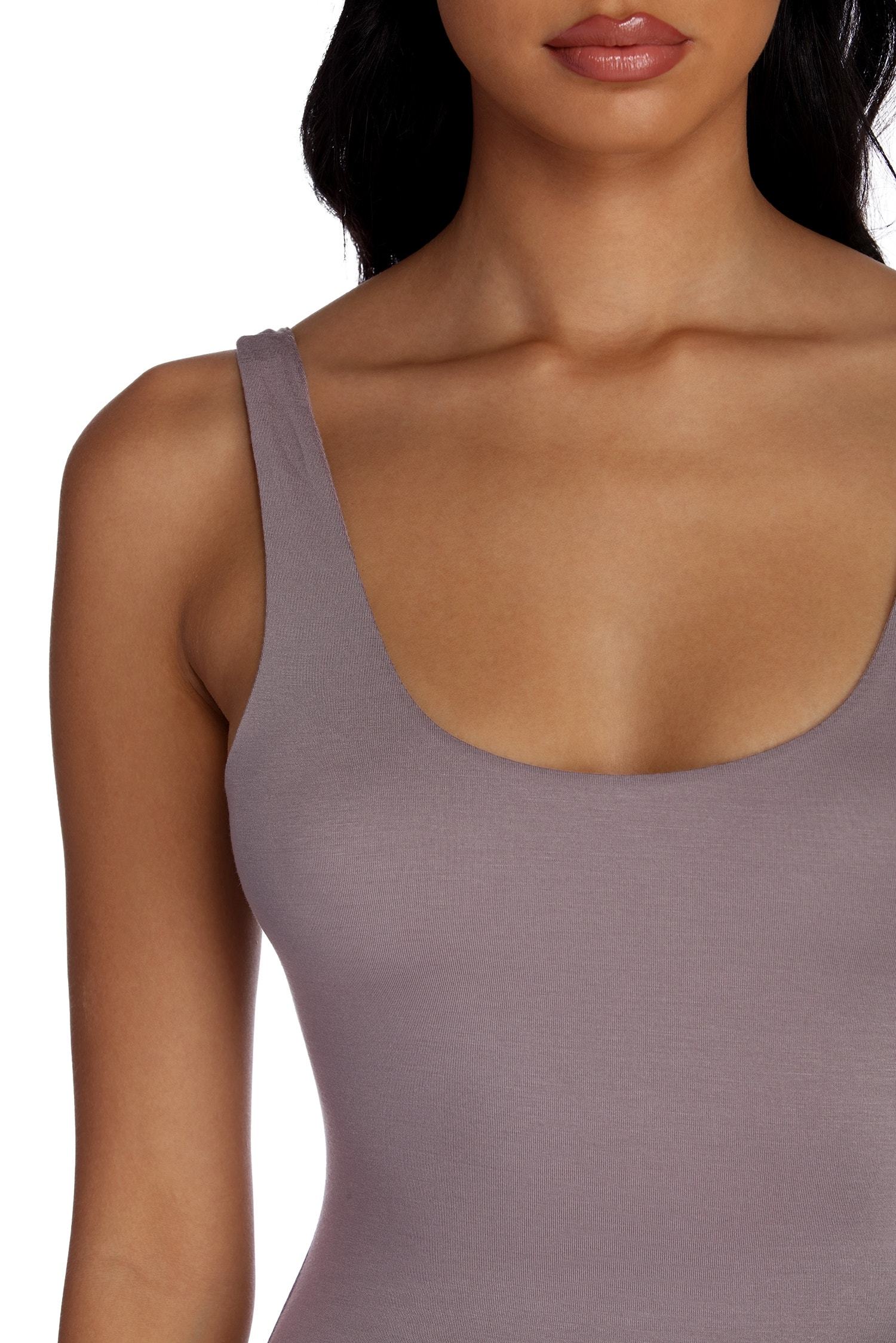 Basic Scoop Mini Dress - Fashionpara