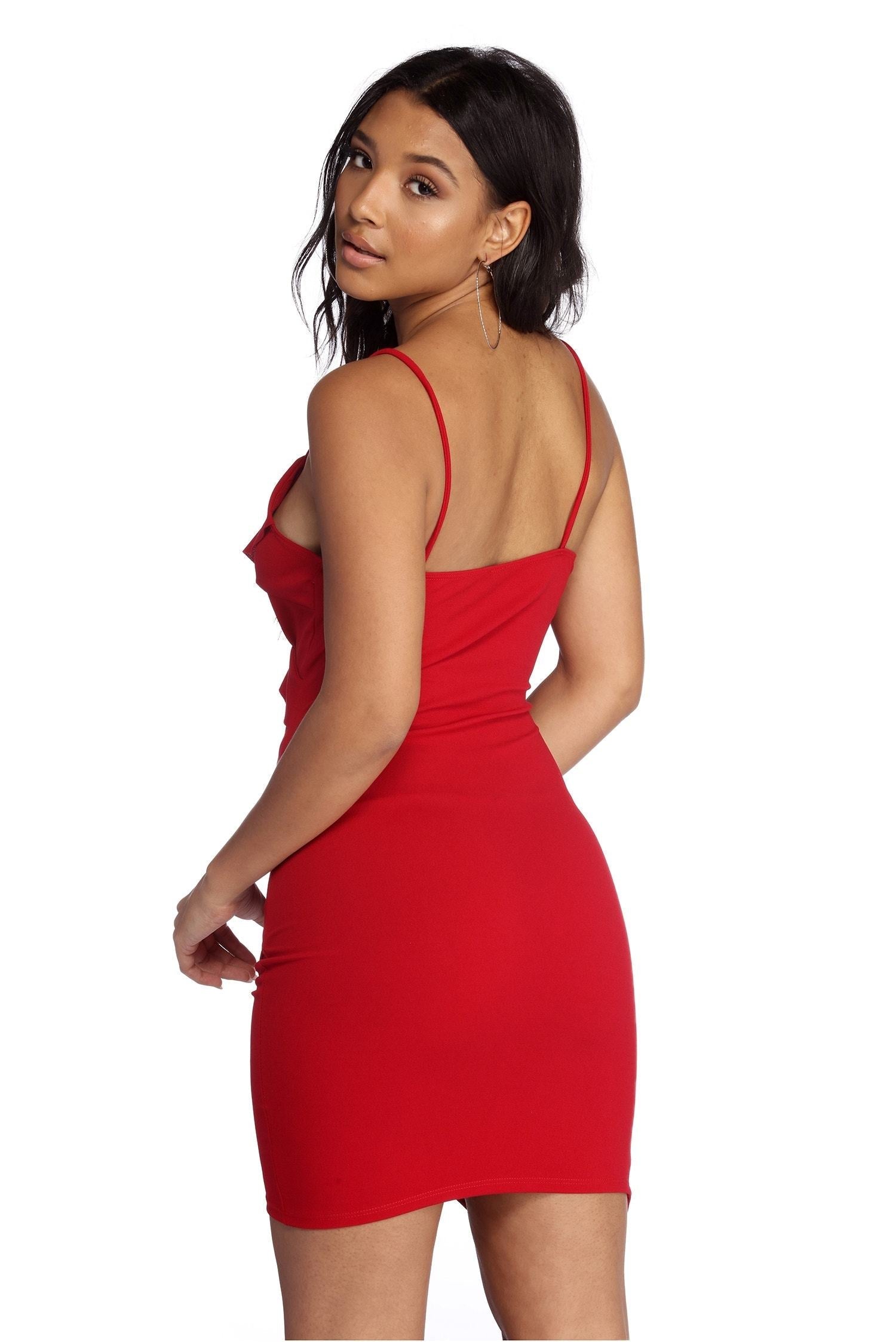 Radiant In Rhinestones Mini Dress - Fashionpara