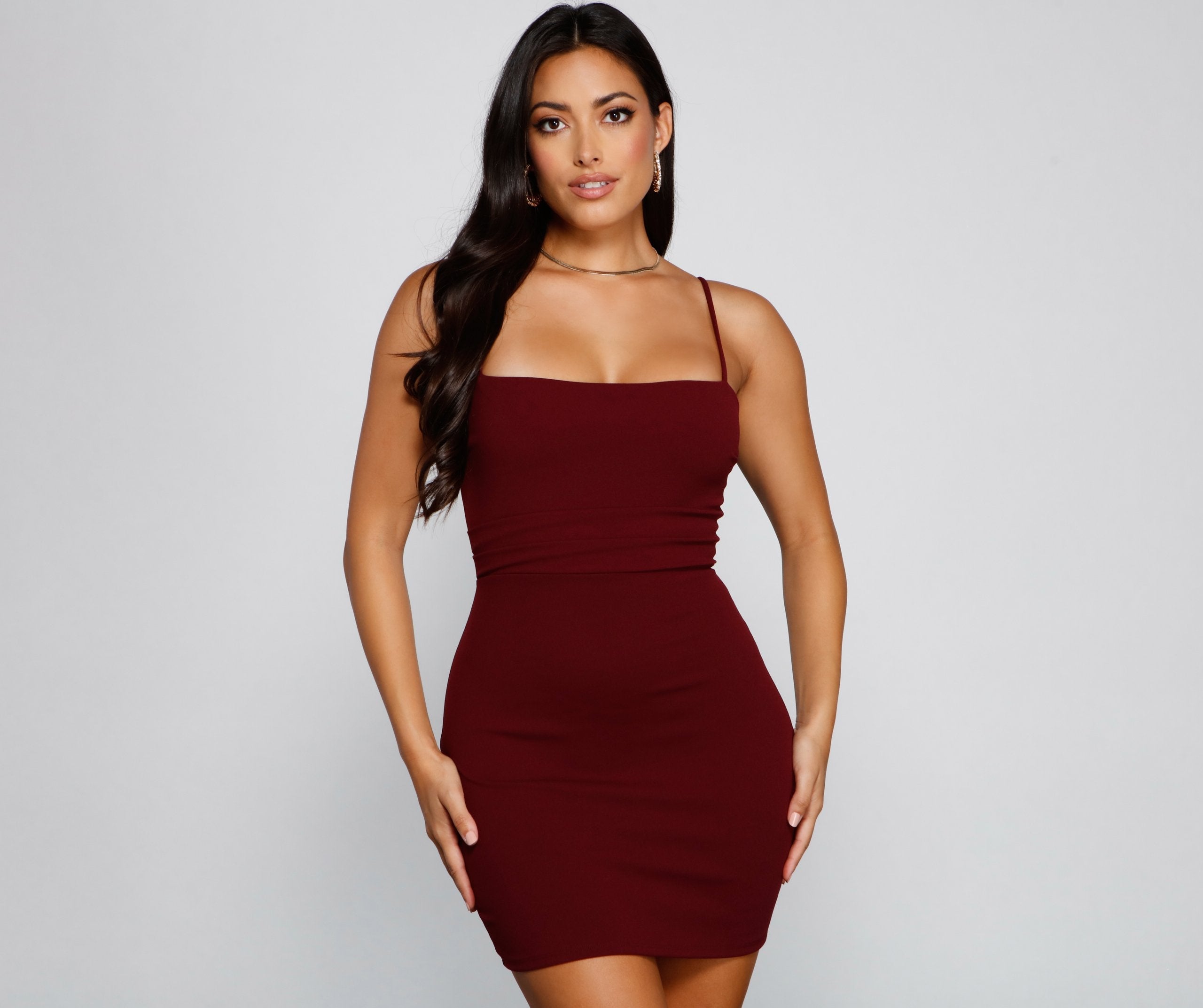 Play It Cool Crepe Mini Dress - Fashionpara