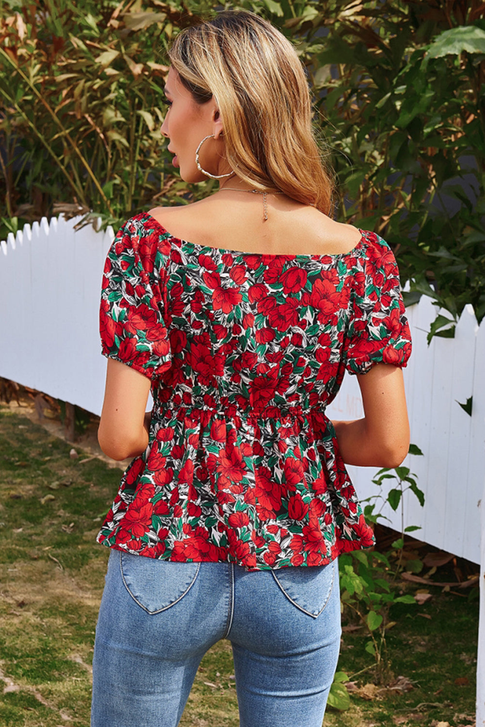 Printed Short-Sleeved Pullover