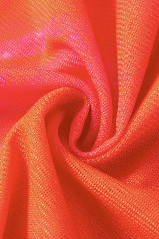 Floral Print Sleeveless Mesh Bodycon Maxi Dress