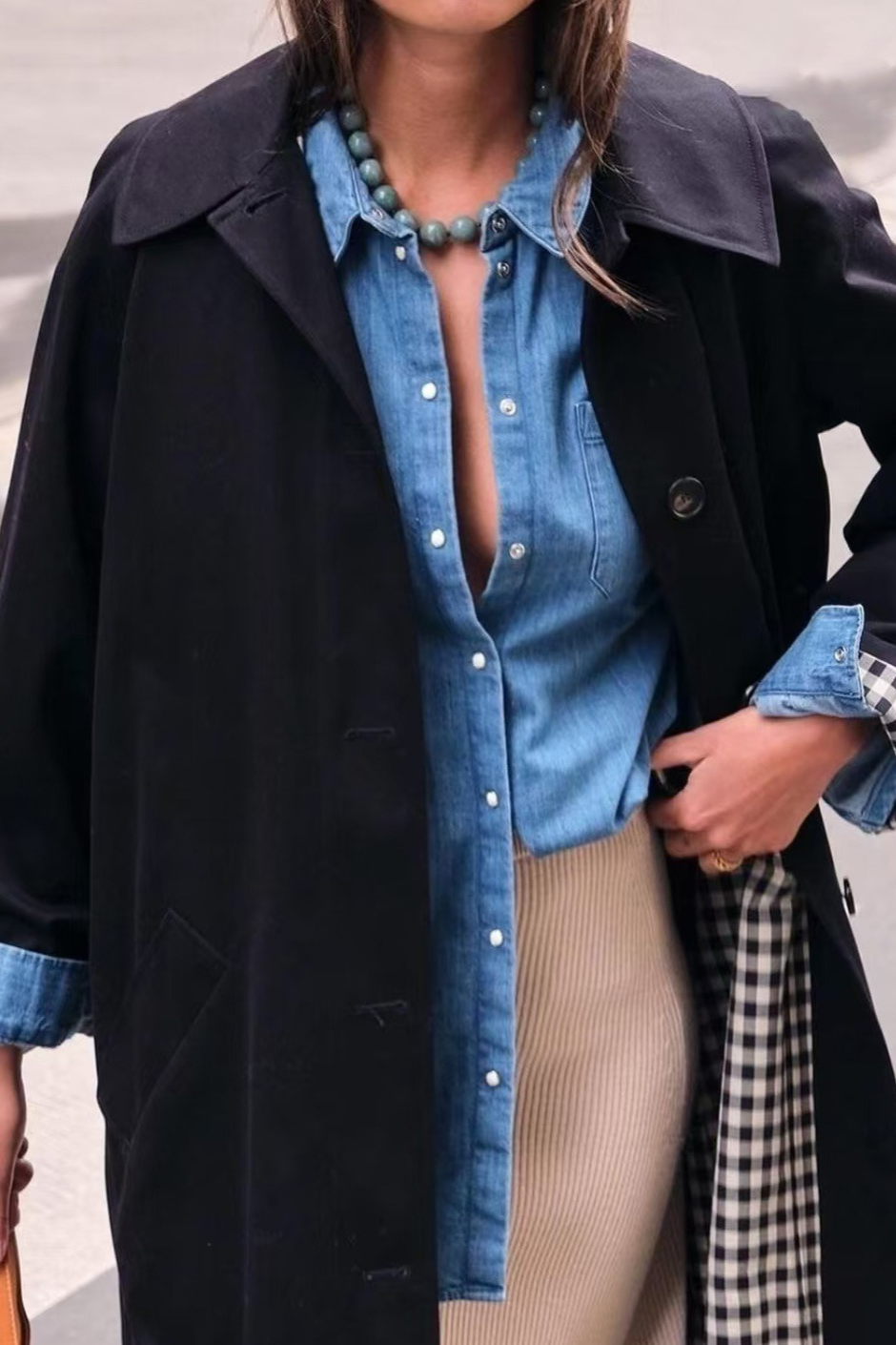 Polo Collar Single Breasted Elegant Overcoat - Fashionpara