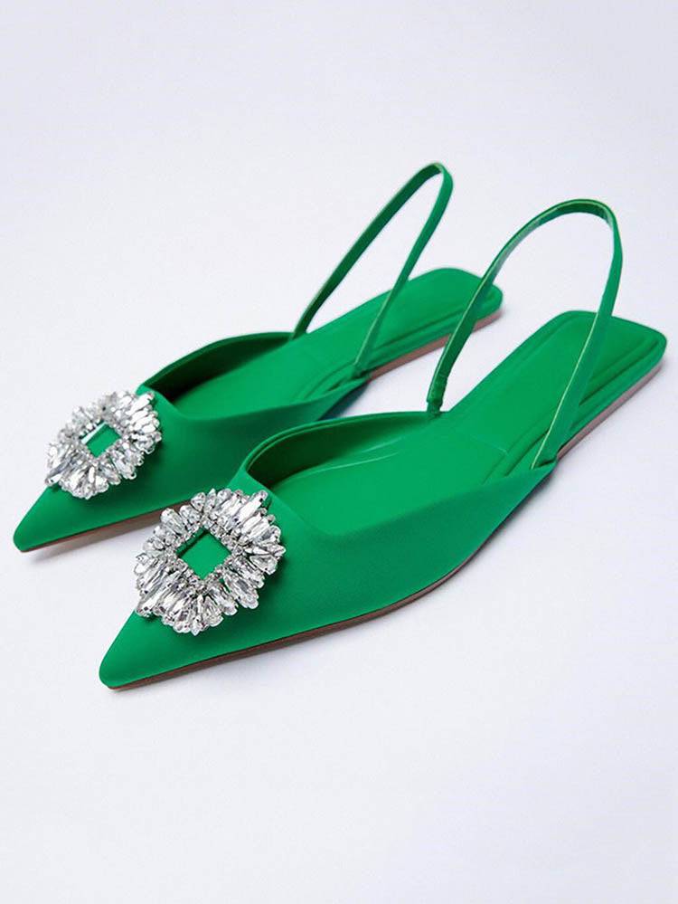 Rhinestone Wedding Pointed Toe Sandals