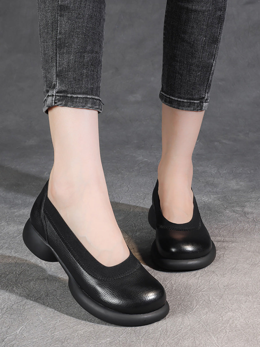 Casual Genuine Leather Low Heel Shoes