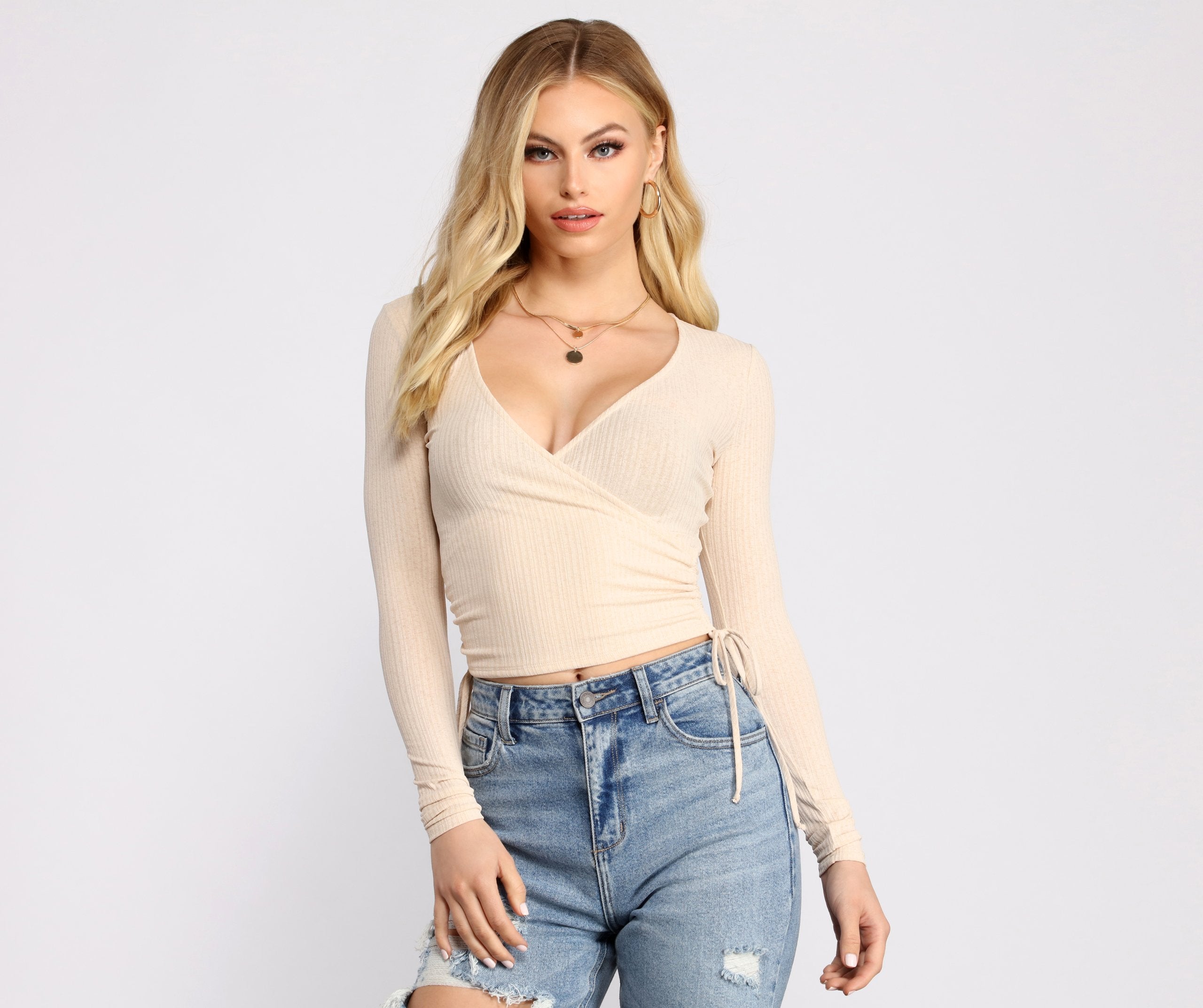 Casual Vibes Ribbed Knit Top - Fashionpara