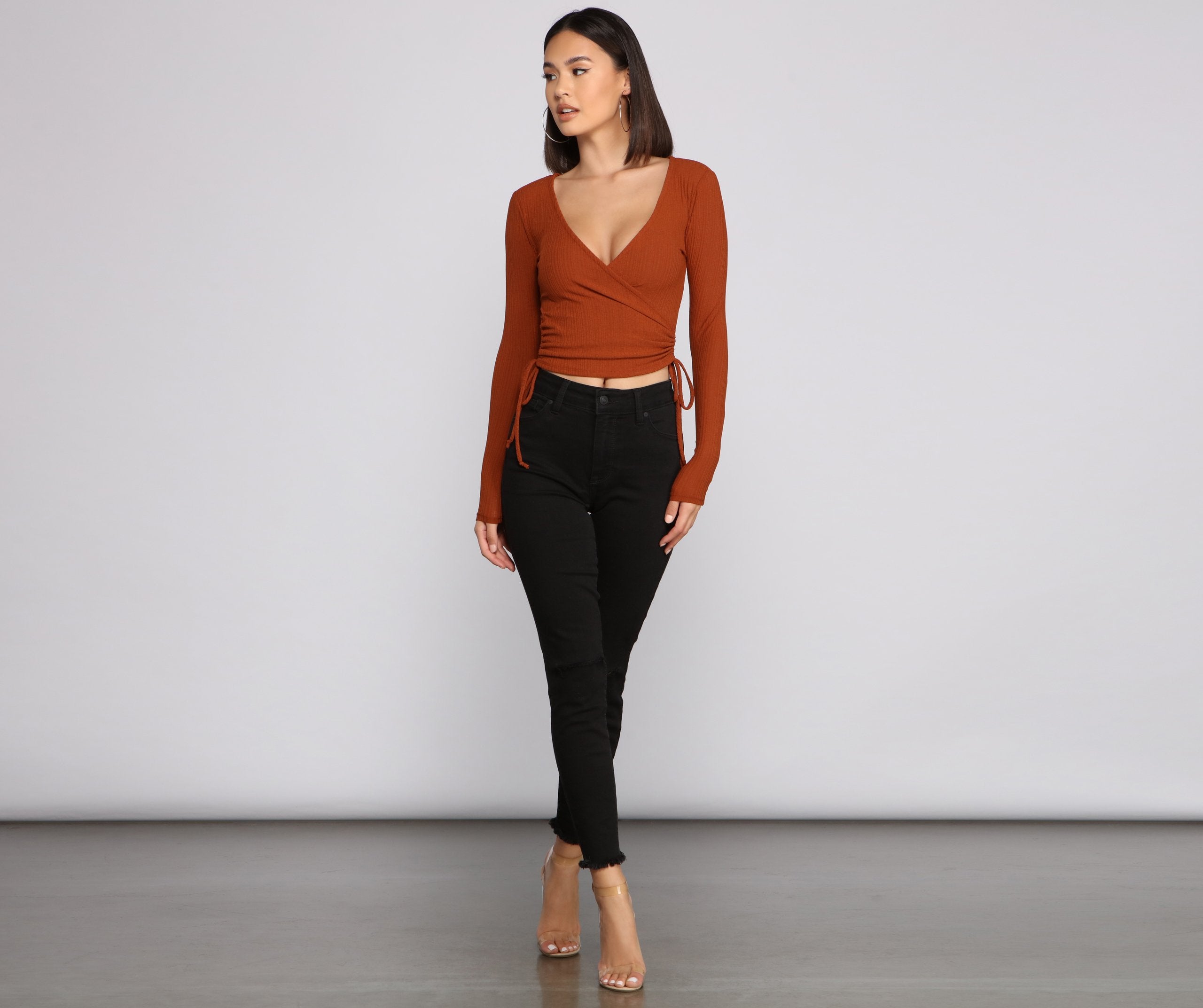 Casual Vibes Ribbed Knit Top - Fashionpara
