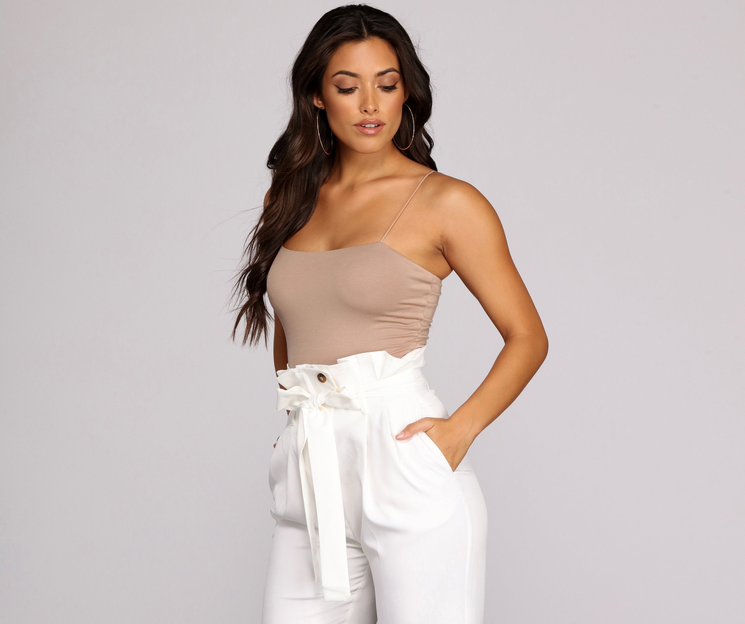 Bungee Basic Crop Top - Fashionpara