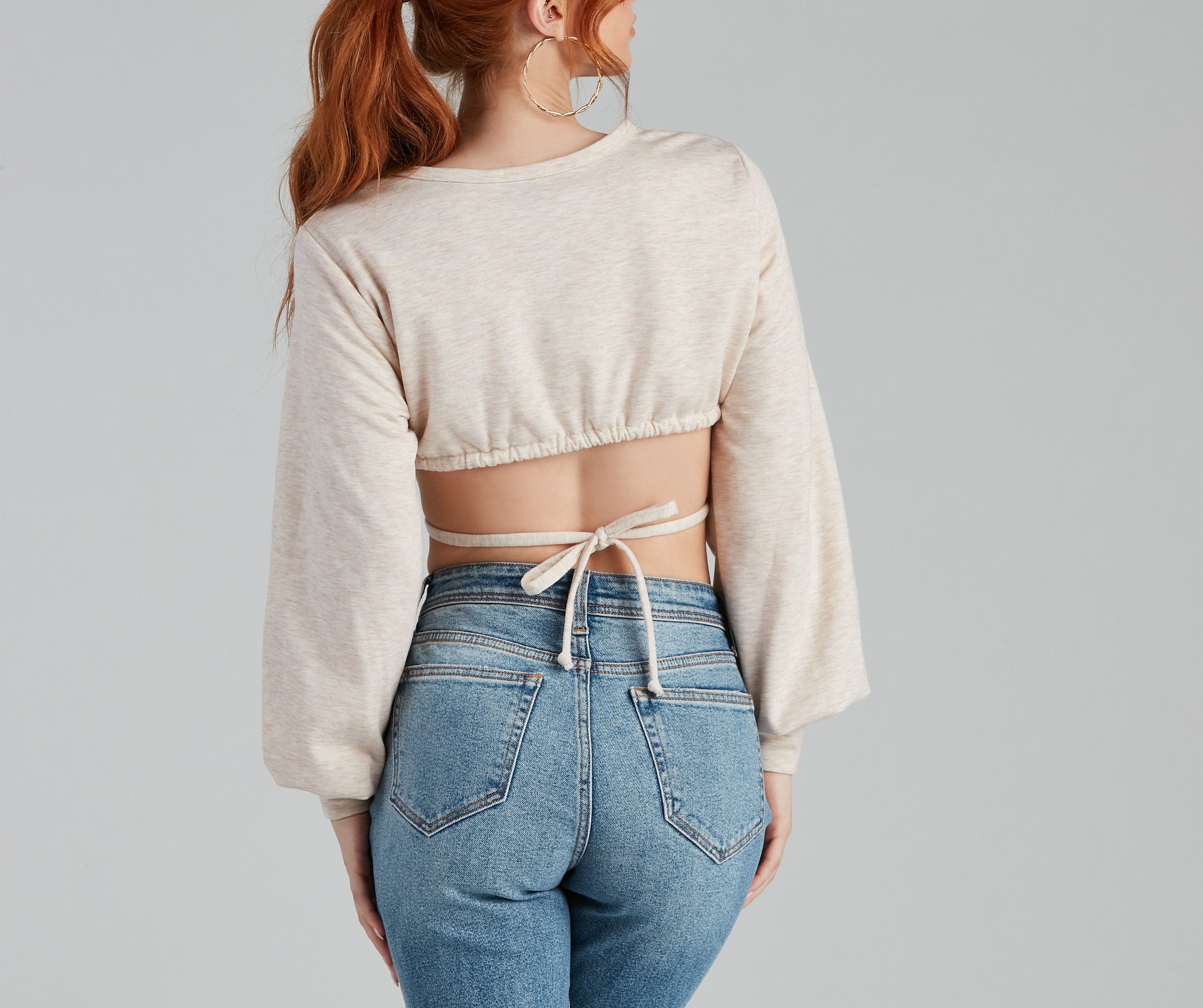 Casual-Chic Fleece Crop Top - Fashionpara