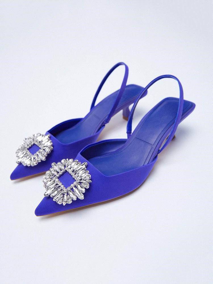 Rhinestone Wedding Pointed Toe Sandals