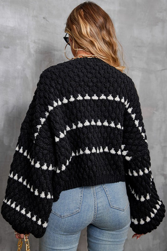 PrincessAce Vintage Striped Knit Sweater for Timeless Style