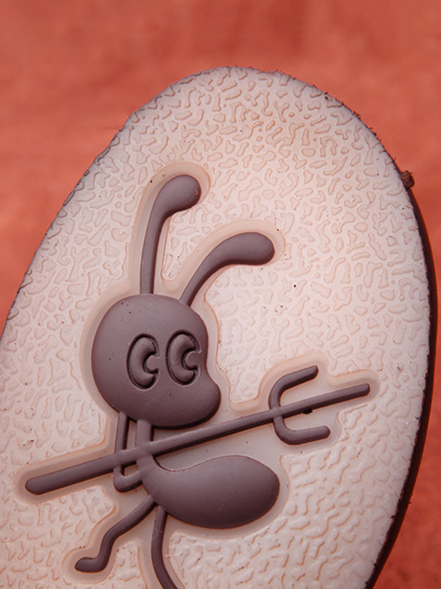 Vintage Flower Genuine Leather Low Heel Shoes