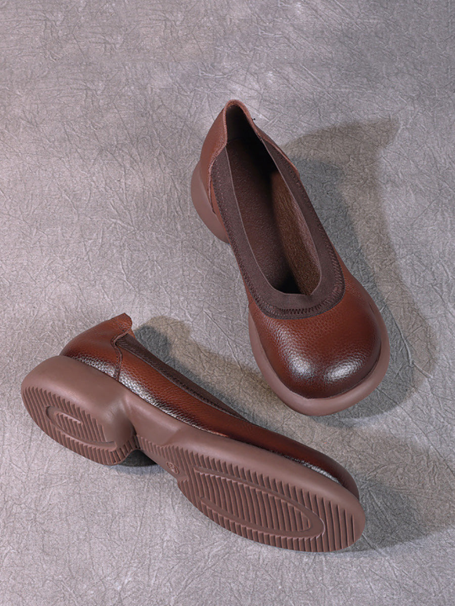 Casual Genuine Leather Low Heel Shoes