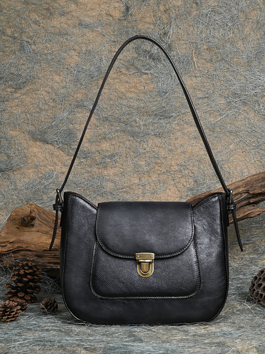 Vintage Genuine Leather Shoulder Bag