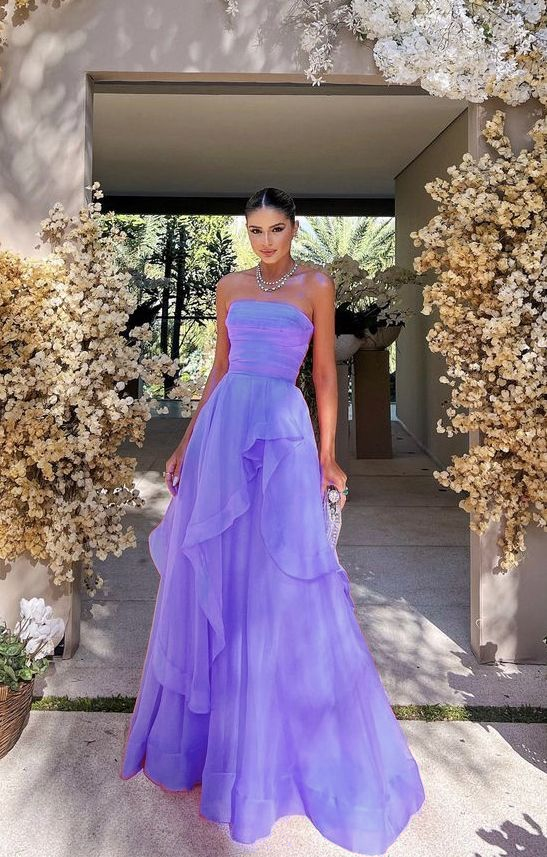 simple pink prom dress,modest evening dresses - Fashionpara