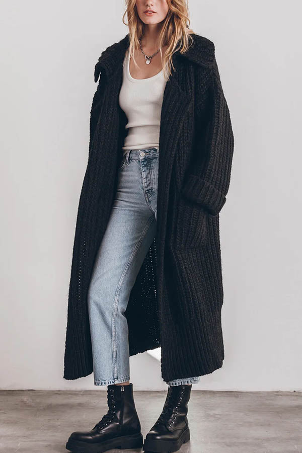 Lady Rin Oversized Midi Cardigan for Cozy Everyday Style