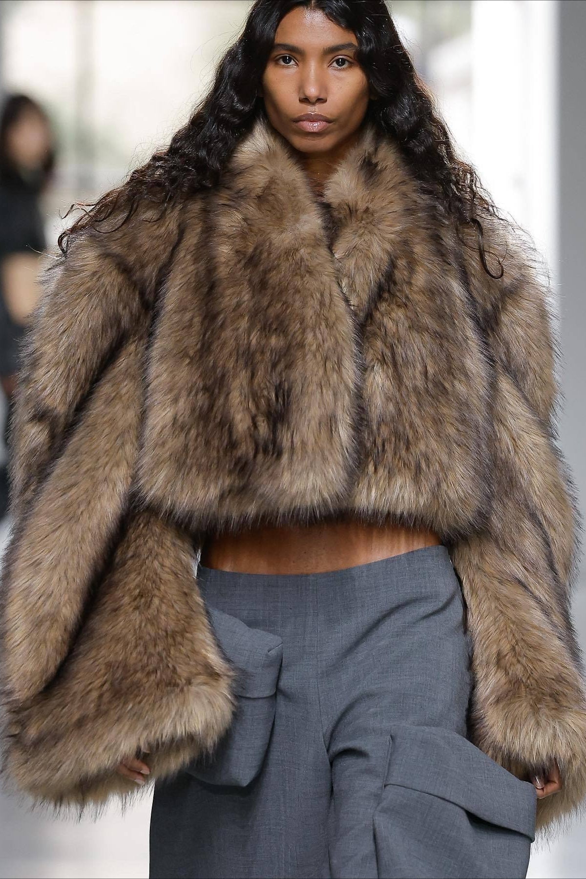 Chic Vintage Faux Fur Short Coat for Stylish Warmth