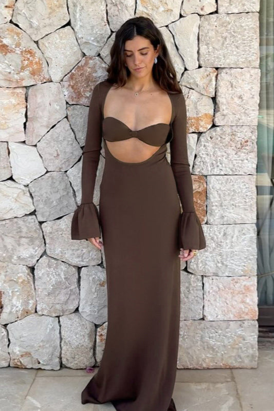 Knit Sexy Cutout Bodycon Party Dress