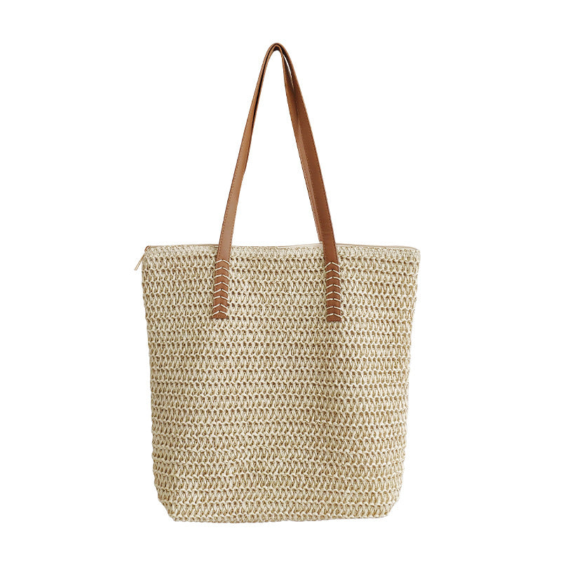Woven Tote Shoulder Bag