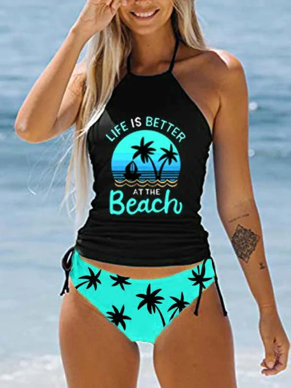 🔥Life Is Better At The Beach Vacation Two Piece Swimwear - Fashionpara