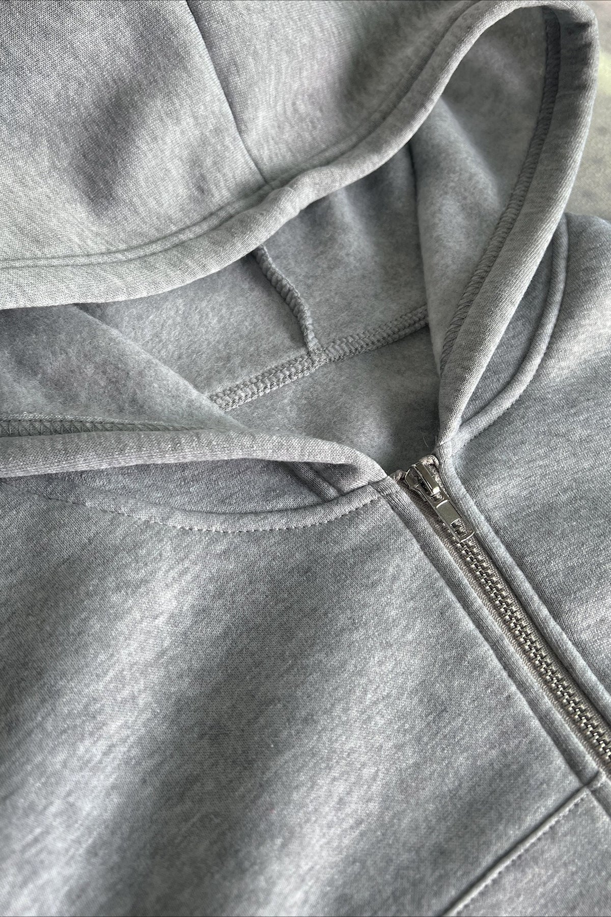 Short Zip Up Hoodie Coat 6