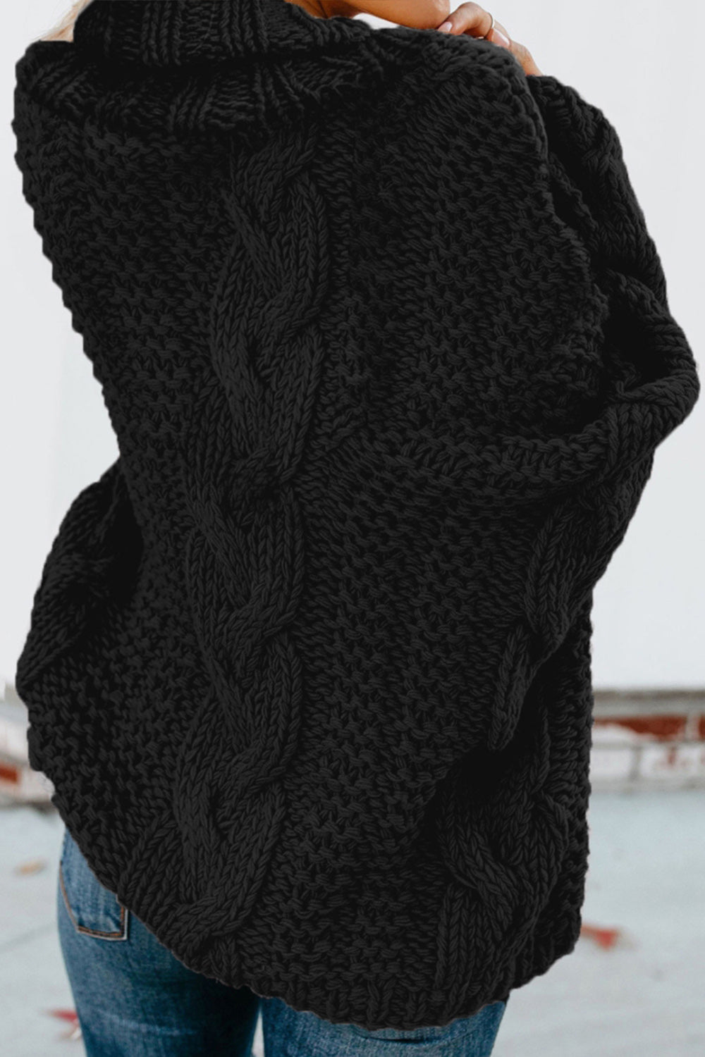 RadyRin Twisted Knit Long Sleeve Sweater for Effortless Style