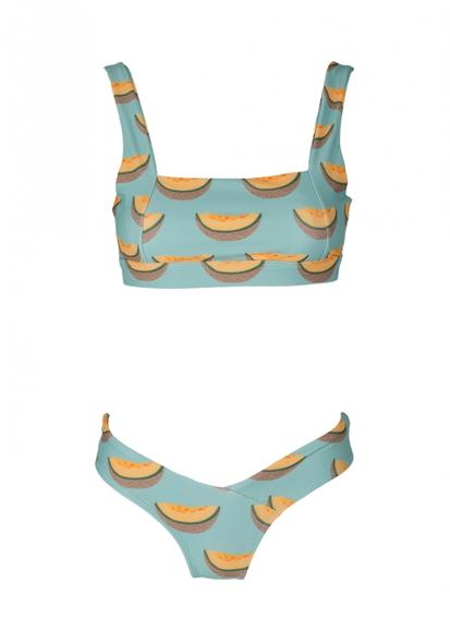 Patchwork Leopard Print Bikini Set