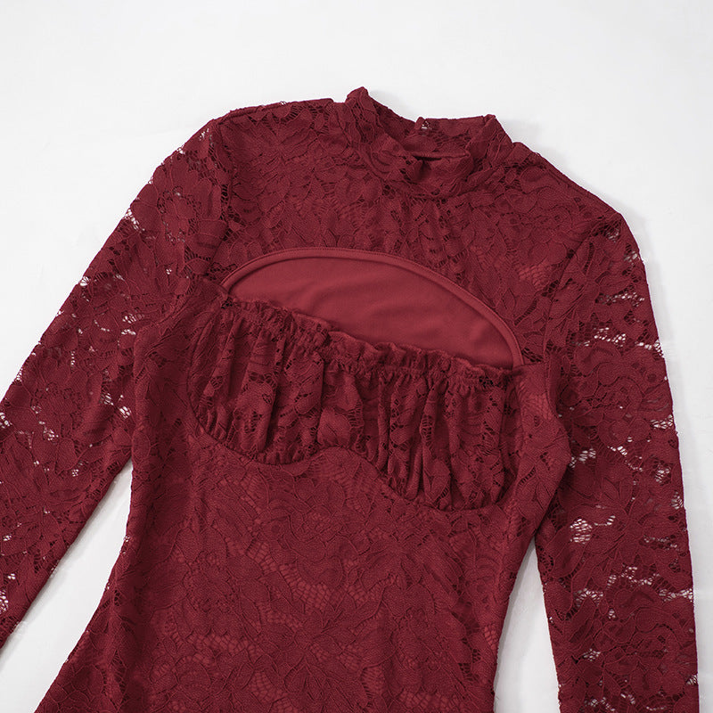 Ingram Mini Dress - Maroon