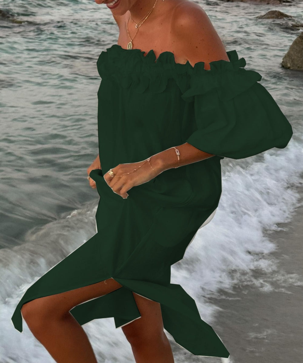 Seaside White Lace Maxi Dress - Fashionpara