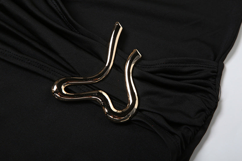 Crimson Embrace dress - Black