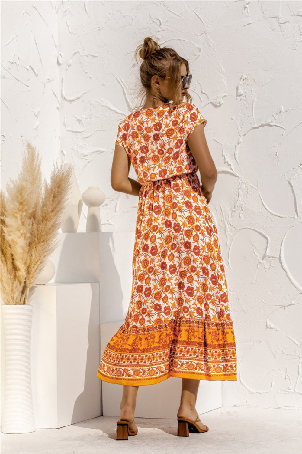 Floral Patchwork Long Dress