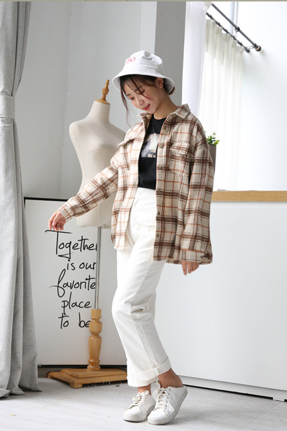 Woolen Plaid Flannel Coat for Ultimate Warmth and Style