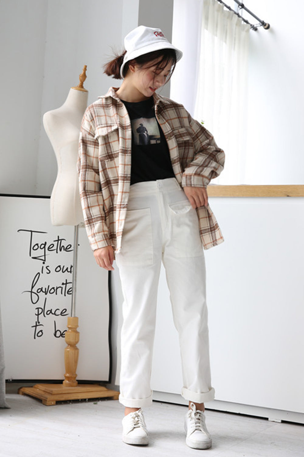 Woolen Plaid Flannel Coat for Ultimate Warmth and Style