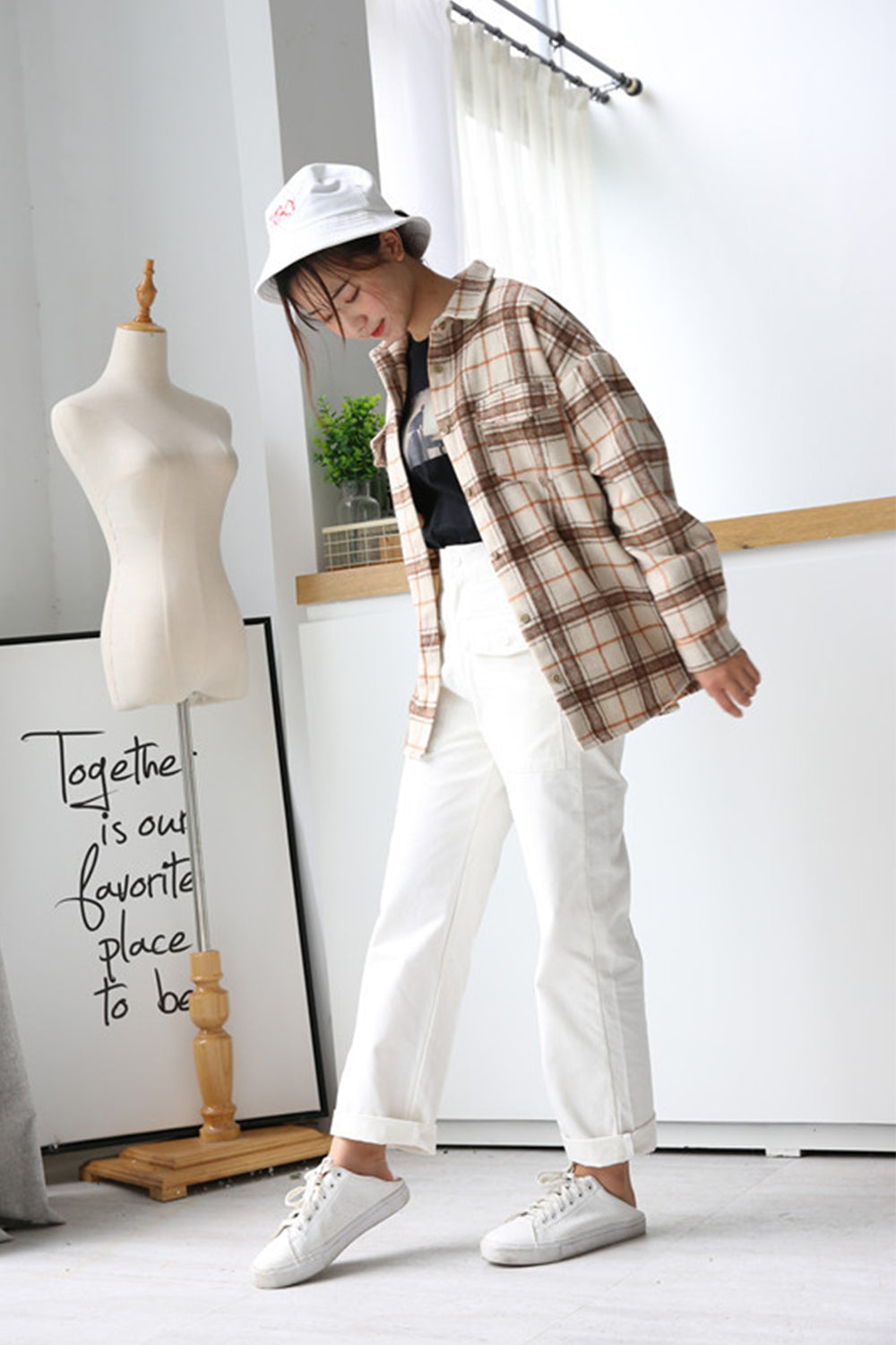 Woolen Plaid Flannel Coat for Ultimate Warmth and Style